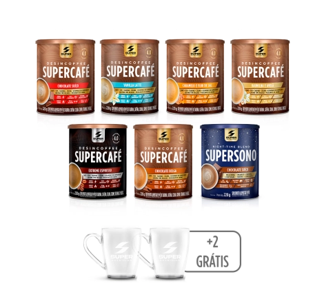 Combo SuperFoco: 06 Supercafés + SuperSono + 02 Canecas (brinde)
