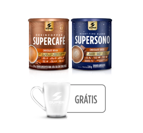 Combo SuperFoco: Supercafé Chocolate Belga + SuperSono + Caneca (brinde)
