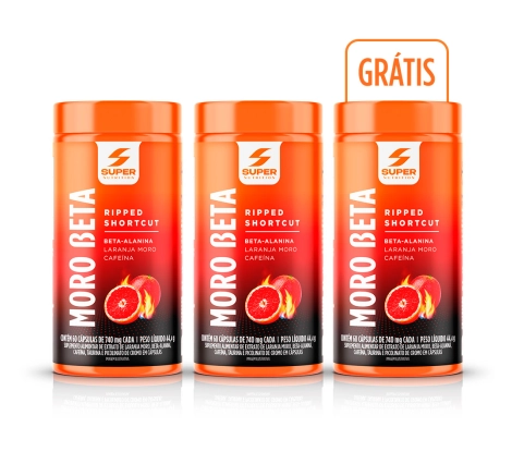 Compre 2 Leve 3 Moro Beta Laranja Moro, Beta-Alanina e Cafeína (60 cápsulas cada)