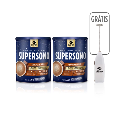 Kit 02 Supersonos + Mixer Super Nutrition Brinde