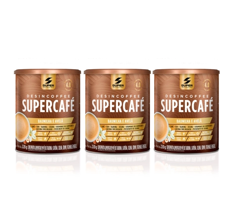 3 Supercafé Desincoffee Baunilha e Avelã 220g