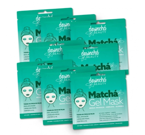 Matchá Gel Mask - 8 unidades