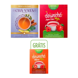 Desinchá Ayurveda Vata + Apple Cider (30 sachês) + Brinde