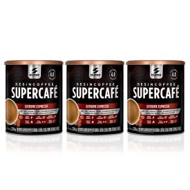 3 Latas Supercafé Desincoffee Extreme Espresso 220g